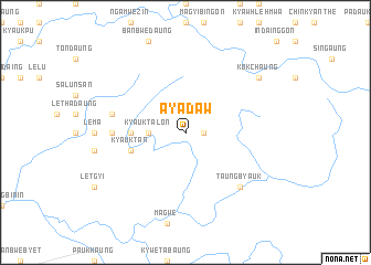 map of Ayadaw