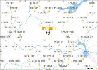 map of Ayadaw