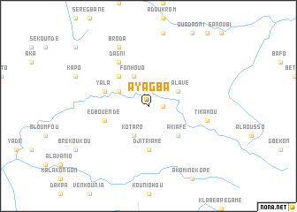 map of Ayagba