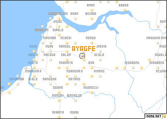 map of Ayagfé