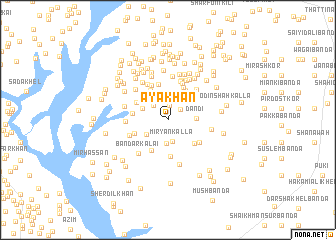 map of Āya Khān
