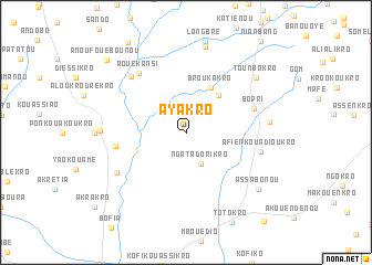 map of Ayakro