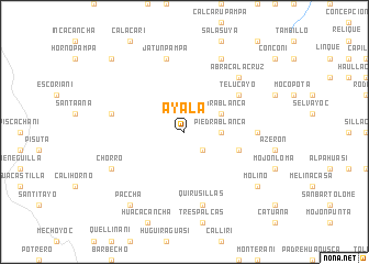 map of Ayala