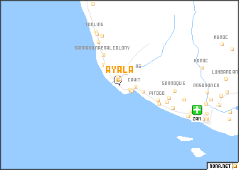 map of Ayala