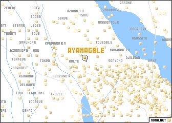 map of Ayamagblé