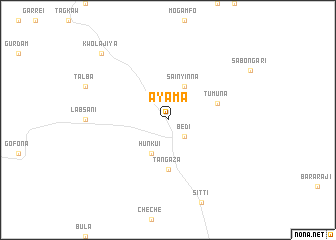 map of Ayama