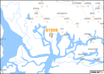 map of Ayama