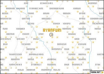 map of Ayanfuri