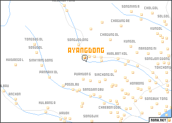map of Ayang-dong