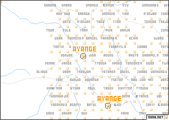 map of Ayange