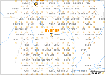 map of Ayange