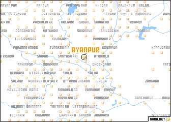 map of Āyānpur