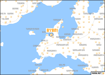 map of Aya-ri