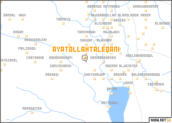 map of Āyatollāh Ţāleqānī