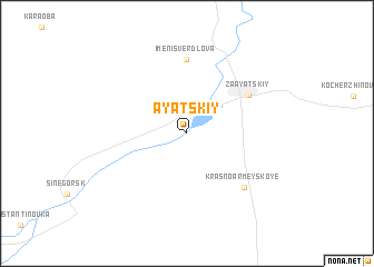 map of Ayatskiy