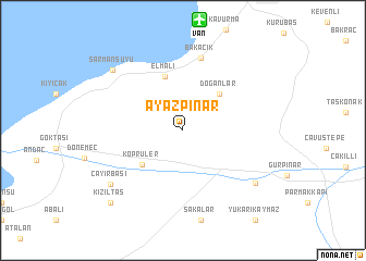 map of Ayazpınar