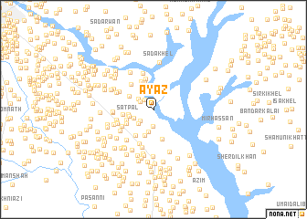 map of Ayāz