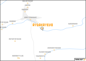 map of Aydakayevo