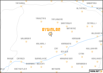 map of Aydınlar