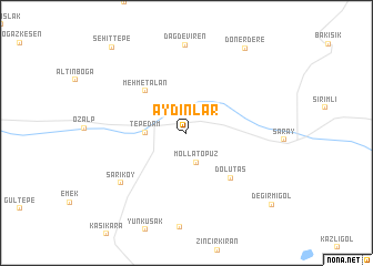 map of Aydınlar