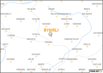 map of Aydınlı