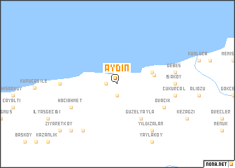 map of Aydın