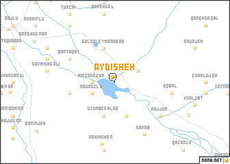 map of Āydīsheh