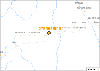 map of Ayeghening