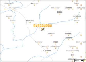 map of Ayégourou