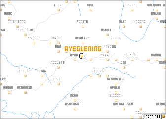 map of Ayeguening