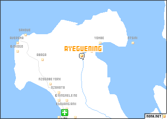 map of Ayeguening