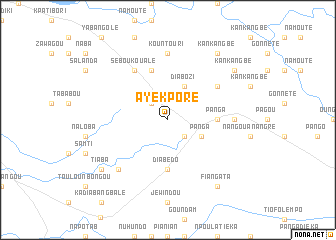 map of Ayékporé