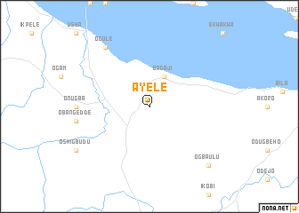 map of Ayele