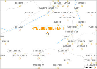 map of Ayelo de Malferit