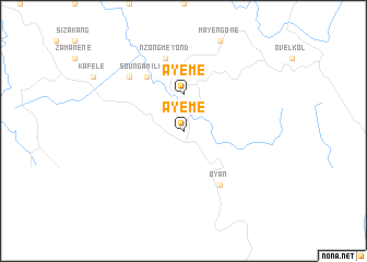 map of Ayémé