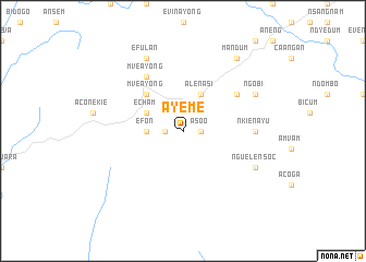 map of Ayeme