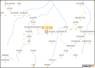 map of Ayene