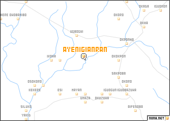 map of Ayenigianran