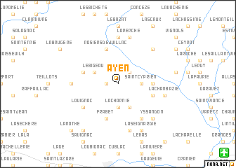 map of Ayen