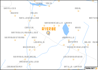 map of Ayerbe