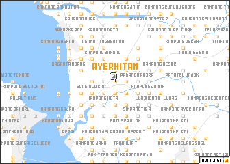 map of Ayer Hitam