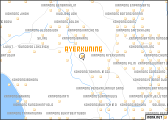 map of Ayer Kuning