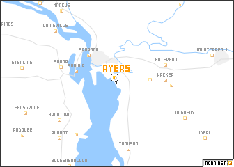 map of Ayers