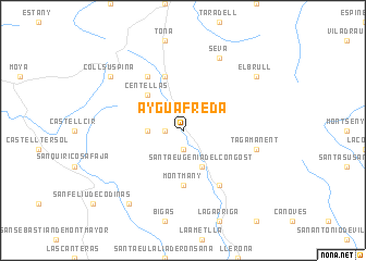 map of Ayguafreda