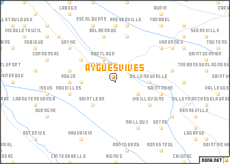 map of Ayguesvives