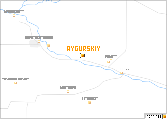 map of Aygurskiy