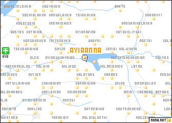 map of Ayía Ánna