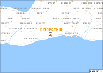 map of Ayía Fothiá