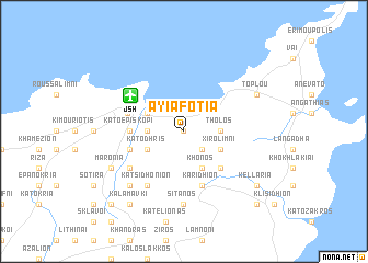 map of Ayía Fotiá