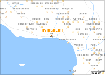 map of Ayía Galíni